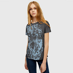 Футболка женская Клинок рассекающий демонов Незуко рябь, цвет: 3D-принт — фото 2