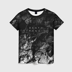 Женская футболка Death Stranding black graphite