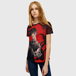 Футболка женская Темный дворецкий Себастьян, цвет: 3D-принт — фото 2