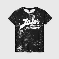 Женская футболка JoJo Bizarre Adventure black ice