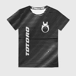 Футболка женская Totoro metal anime lines, цвет: 3D-принт