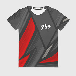 Футболка женская Akira red lines, цвет: 3D-принт