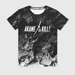 Женская футболка Akame ga Kill black graphite
