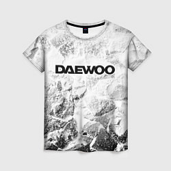 Женская футболка Daewoo white graphite