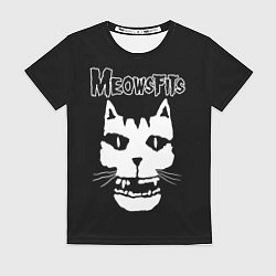 Футболка женская Misfits - Meowsfits, цвет: 3D-принт