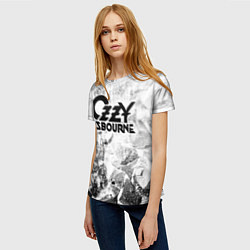 Футболка женская Ozzy Osbourne white graphite, цвет: 3D-принт — фото 2