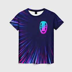 Женская футболка Spirited Away neon blast lines