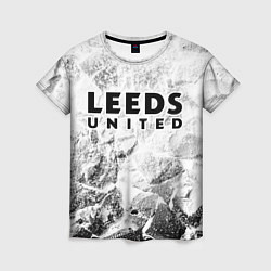 Женская футболка Leeds United white graphite