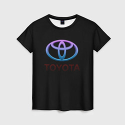 Женская футболка Toyota neon steel