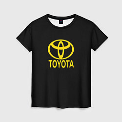 Женская футболка Toyota yellow