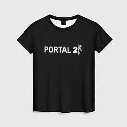 Женская футболка Portal 2 logo