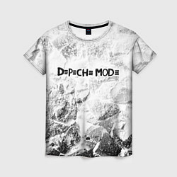 Женская футболка Depeche Mode white graphite