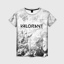 Женская футболка Valorant white graphite