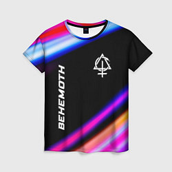 Женская футболка Behemoth neon rock lights