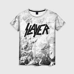 Женская футболка Slayer white graphite