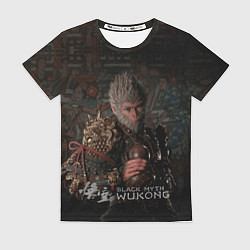 Женская футболка Сунь Укун Black myth wukong