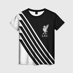 Женская футболка Liverpool sport fc geometry