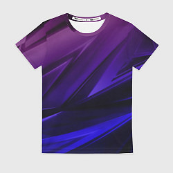 Женская футболка Абстракция из градиента и линий