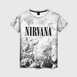 Женская футболка Nirvana white graphite