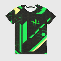 Женская футболка Dead by daylight geometry pattern