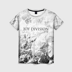 Женская футболка Joy Division white graphite