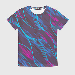 Женская футболка Абстракция геометрических линий