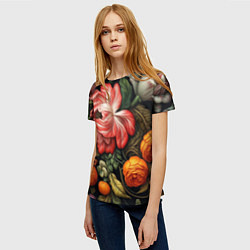 Футболка женская Набивной рисунок, цвет: 3D-принт — фото 2