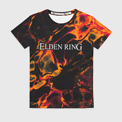 Женская футболка Elden Ring red lava
