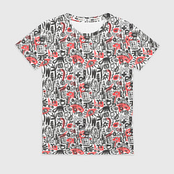 Женская футболка Узоры абстрактные