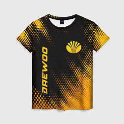 Футболка женская Daewoo - gold gradient вертикально, цвет: 3D-принт