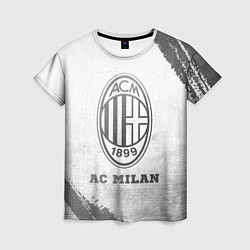 Женская футболка AC Milan - white gradient