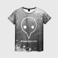 Женская футболка Evangelion - grey gradient