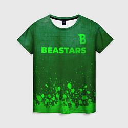 Футболка женская Beastars - green gradient посередине, цвет: 3D-принт