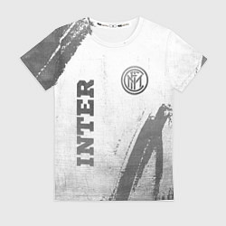 Футболка женская Inter - white gradient вертикально, цвет: 3D-принт