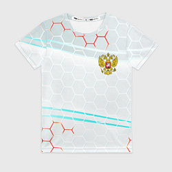 Футболка женская Герб РФ броня текстура, цвет: 3D-принт