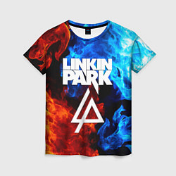 Футболка женская Linkin park битва огней, цвет: 3D-принт