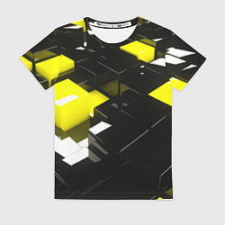 Футболка женская Абстракция обман зрения, цвет: 3D-принт