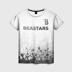 Женская футболка Beastars - white gradient посередине