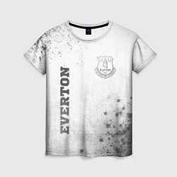 Женская футболка Everton - white gradient вертикально