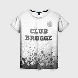 Женская футболка Club Brugge - white gradient посередине