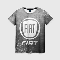 Женская футболка Fiat - grey gradient