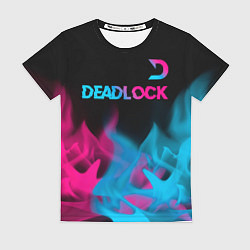 Футболка женская Deadlock - neon gradient посередине, цвет: 3D-принт