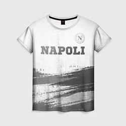 Женская футболка Napoli - white gradient посередине