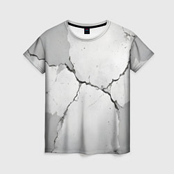 Женская футболка Растрескавшийся бетон