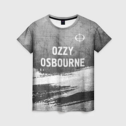 Футболка женская Ozzy Osbourne - grey gradient посередине, цвет: 3D-принт