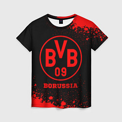 Женская футболка Borussia - red gradient