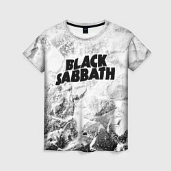 Женская футболка Black Sabbath white graphite