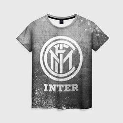 Женская футболка Inter - grey gradient