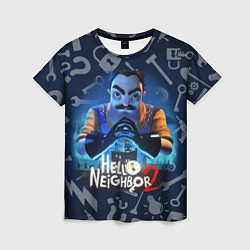 Женская футболка Привет сосед из игры Hello Neighbor