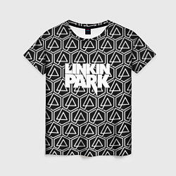 Женская футболка Linkin park pattern